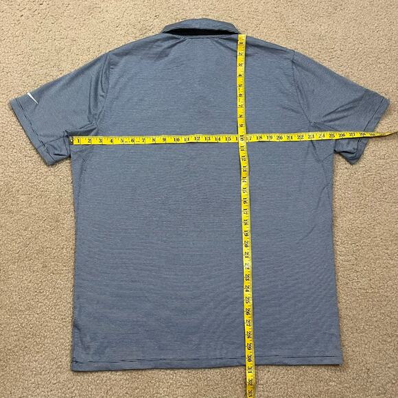 Nike Mens Control Stripe Golf Polo Shirt Blue Size XL - Picture 5 of 5